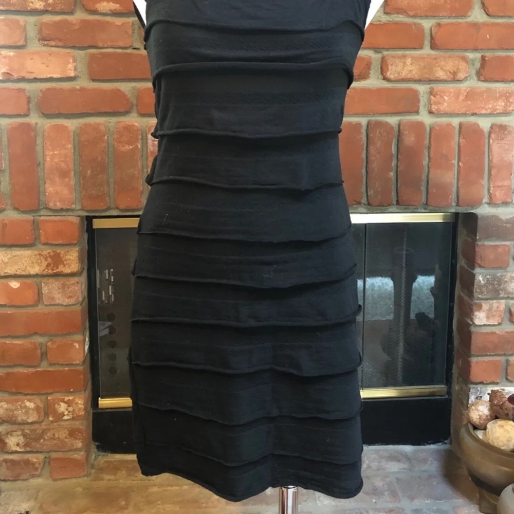 MAX STUDIO Black Ruffle Mini Dress - Picture 14 of 16